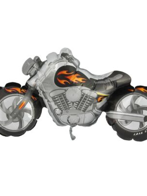 Фольгированный шар фигура Мотоцикл черный 114 см
