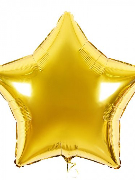 Фольгированный шар звезда Золотая 81 см