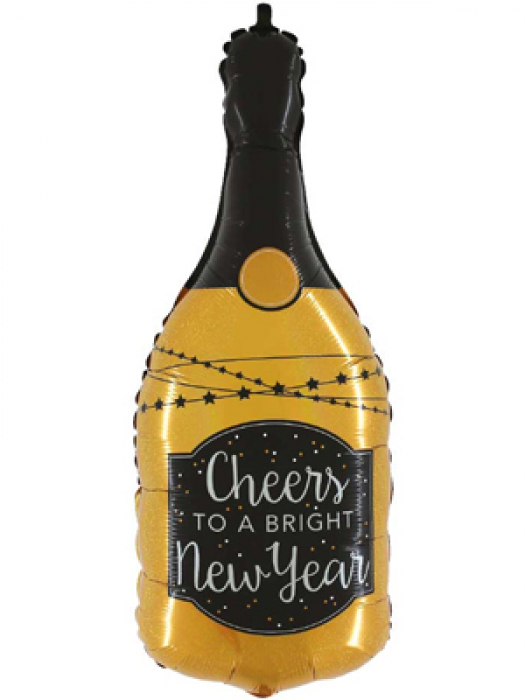 Шар Бутылка шампанского С Новым годом 91 см