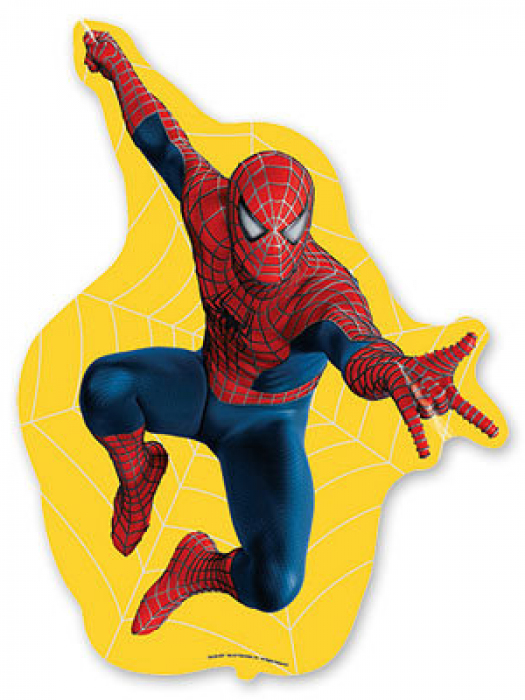 Фольгированный шар фигура Человек паук в прыжке 88 см