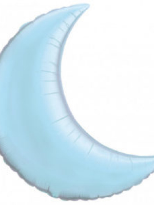 Фольгированный шар Полумесяц голубой 71 см