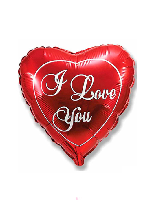 Фольгированный шар сердце I Love you 46 см