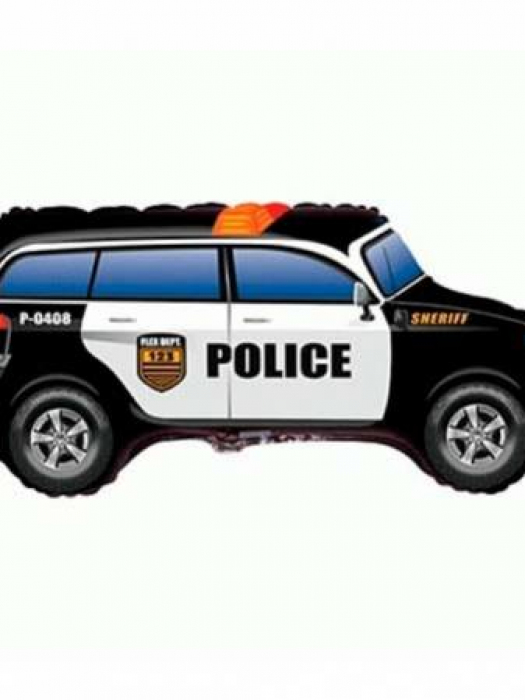 Фольгированный шар фигура Полиция машина 84 см