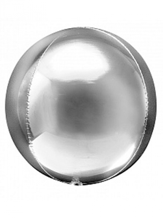 Шар Сфера 3D серебро 46 см Италия