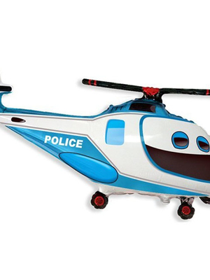 Фольгированный шар Вертолет полицейский 97 см