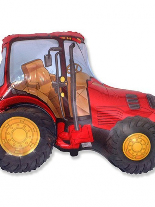 Фольгированный шар фигура Трактор красный 94 см