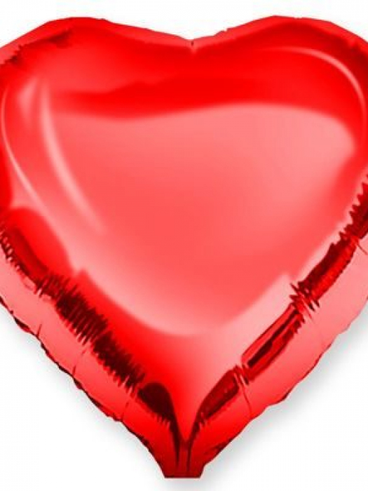 Фольгированный шар сердце Красное 91см