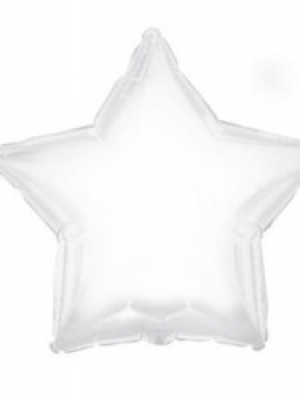 Фольгированный шар звезда Белая 46 см