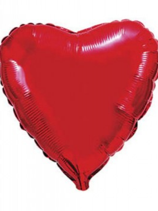 Фольгированный шар сердце Красное 46 см