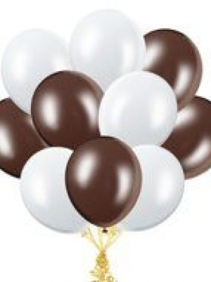 Облако шаров Белый шоколад пастель 30 см
