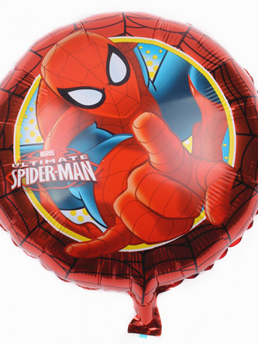 Фольгированный шар круг Человек паук 46 см