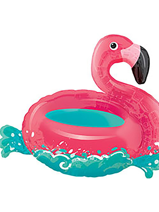 Фольгированный шар фигура Фламинго на воде 76 см