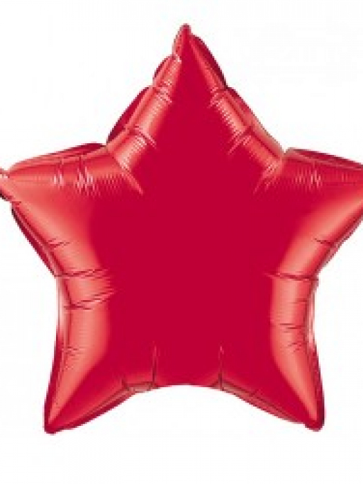 Фольгированный шар звезда Красная 46 см