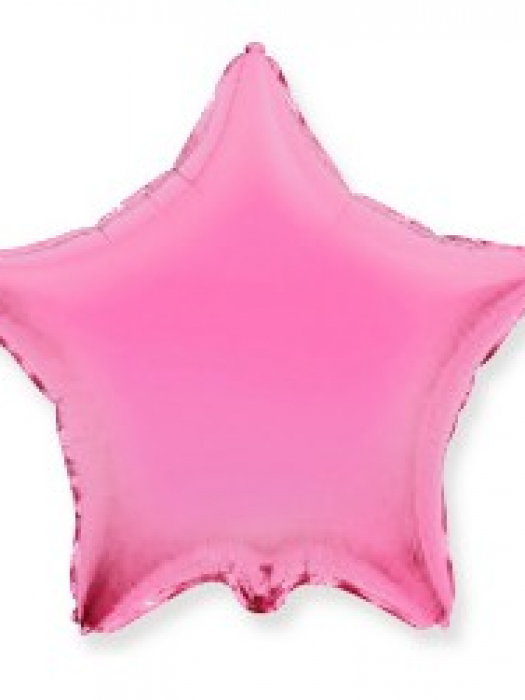 Фольгированный шар звезда Розовая 46 см