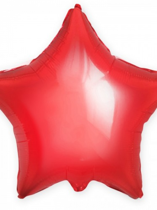 Фольгированный шар звезда Красная 81 см