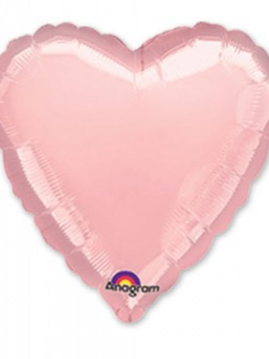 Фольгированный шар сердце Розовое 46 см