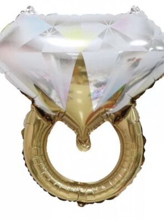 Фольгированный шар фигура Кольцо с бриллиантом 94 см Италия