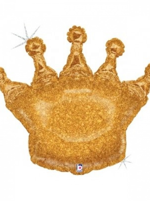 Фольгированный шар фигура Корона голография 91 см