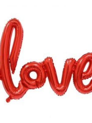 Фольгированный шар буквы LOVE красный 104 см