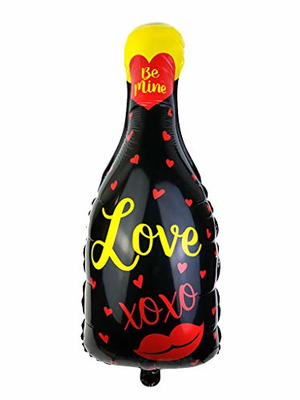 Шар фигура Бутылка шампанского Love 84 см